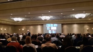 Dr. Christensen lecturing to the audience at the Dentistry Update Course in Coral Springs, Florida.