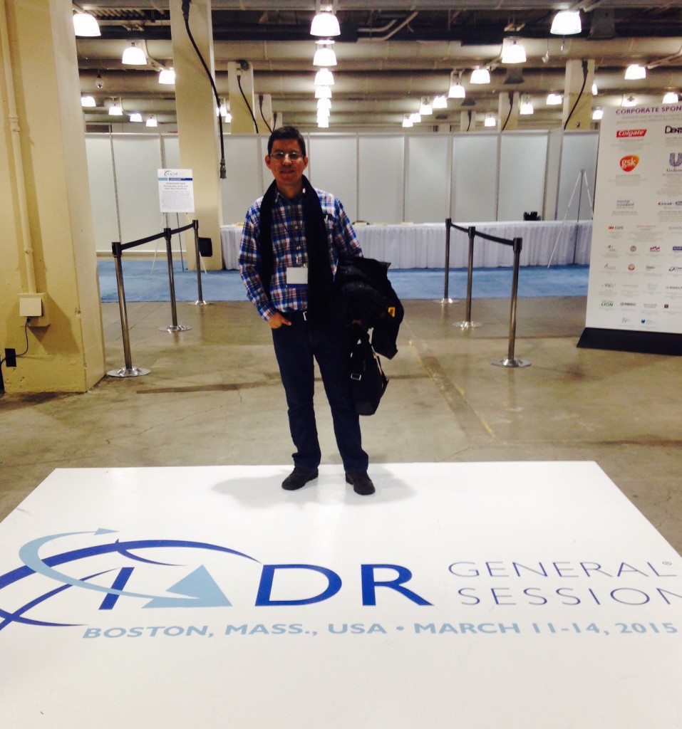 Dr. Ronald Ordinola.IADR Meeting in Boston, Mass